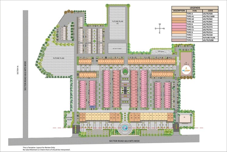 Master Plan, auric-universal-square Commercial Shop 1091 Sq.Ft. In Sector 79 Faridabad 9379507