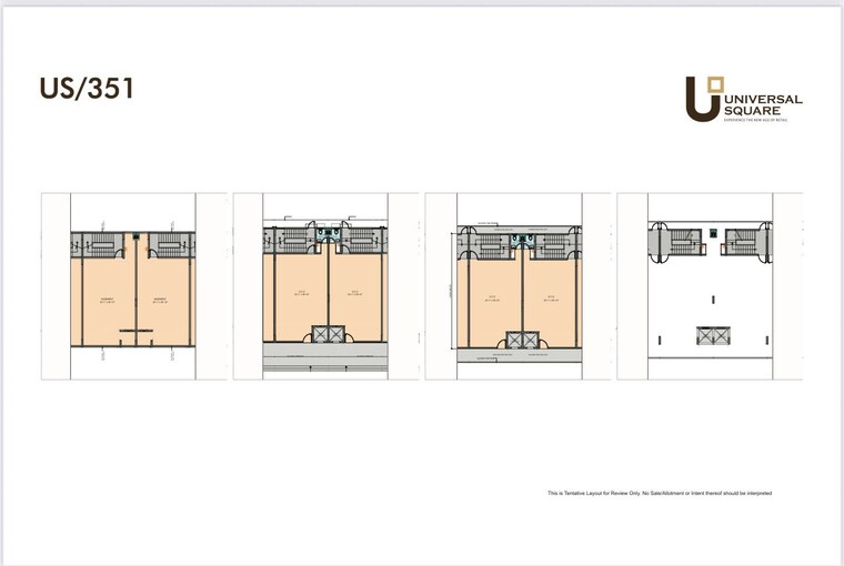 Floor Plan, auric-universal-square Commercial Shop 1099 Sq.Ft. In Sector 79 Faridabad 9379515