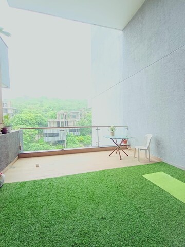 Balcony in 3.5 BHK Apartment at Marvel Selva Ridge Estate Villa, Bavdhan – for Rent