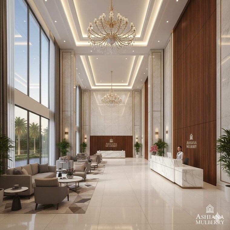 Living Room, ashiana-mulberry 3 Bedroom 1730 Sq.Ft. Apartment In Sohna Sector 2 Gurgaon 9379694