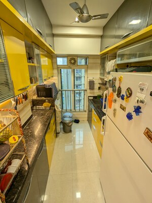 Kitchen in 3 BHK Apartment at Gurukrupa Marina Enclave, Malad West – for Sale
