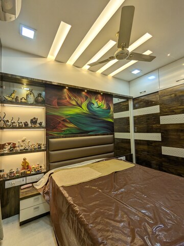 Master Bedroom in 3 BHK Apartment at Gurukrupa Marina Enclave, Malad West – for Sale