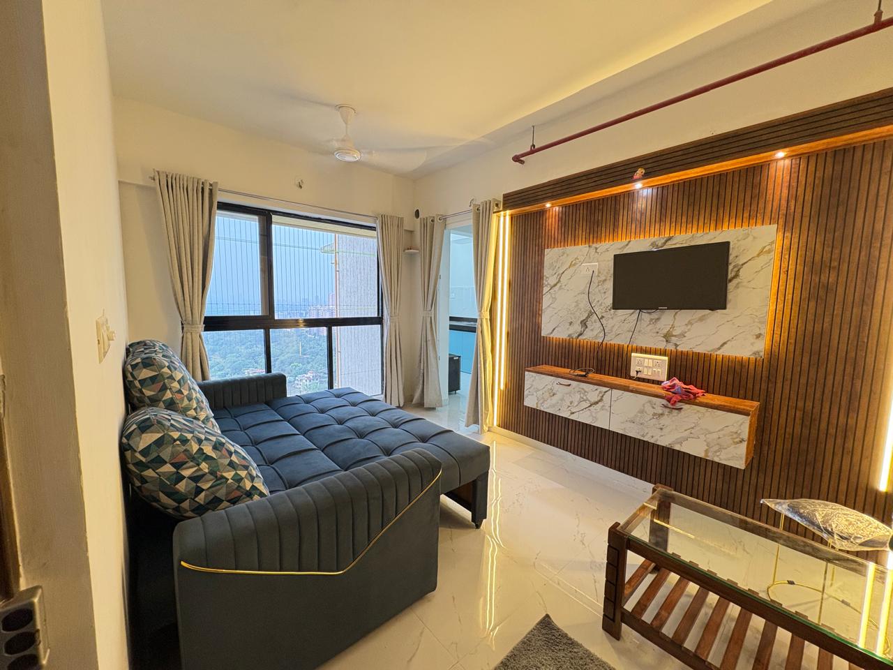 1 BHK + Pooja Room Apartment For Rent in Runwal Gardens Phase I