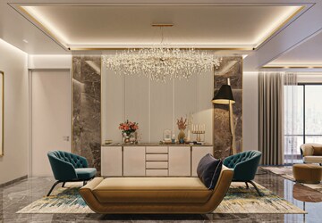 Living Room in 4 BHK Apartment at Meenakshi Elysia, Gun Foundry – for Sale