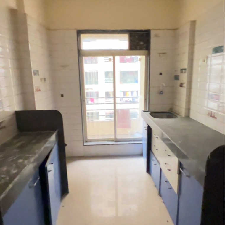 Kitchen, mahavir-darshan 2 Bedroom 615 Sq.Ft. Apartment In Y K Nagar Palghar 9380846