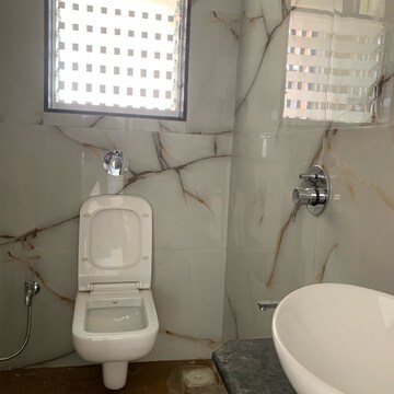 Bathroom in 2 BHK Apartment at Nisar Rajal Veer Abhimanyu CHS, Kastur Park – for Rent