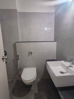 Bathroom in 2 BHK Apartment at Ashar Metro Towers, Vartak Nagar – for Rent