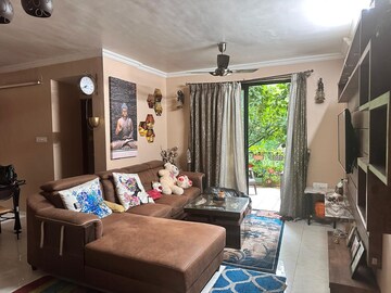 Living Room in 2 BHK Apartment at Wadgaon Sheri – for Rent