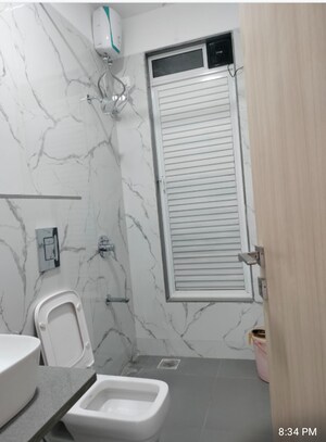 Bathroom in 2 BHK Apartment at Tricity Montview, Sanpada – for Rent