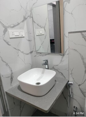 Bathroom in 2 BHK Apartment at Tricity Montview, Sanpada – for Rent