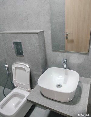 Bathroom in 2 BHK Apartment at Tricity Montview, Sanpada – for Rent