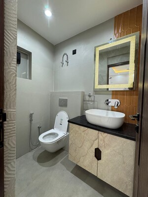 Bathroom in 3 BHK Apartment at East Of Kailash – for Sale