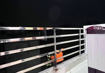 Balcony in 1 BHK Builder Floor at Freedom Fighters Enclave – for Rent