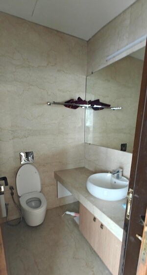 Bathroom in 3 BHK Apartment at Omkar 1973, Worli – for Rent