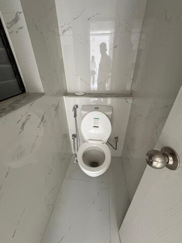 Bathroom in 1 BHK Apartment at Runwal Gardens, Dombivli East – for Rent