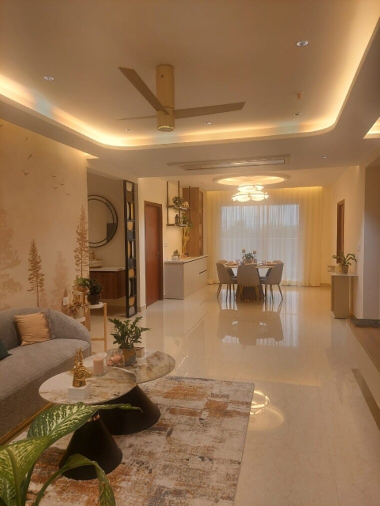 Living Room, srr-sriram-river-view 4 Bedroom 3225 Sq.Ft. Apartment In Narsingi Hyderabad 9381217