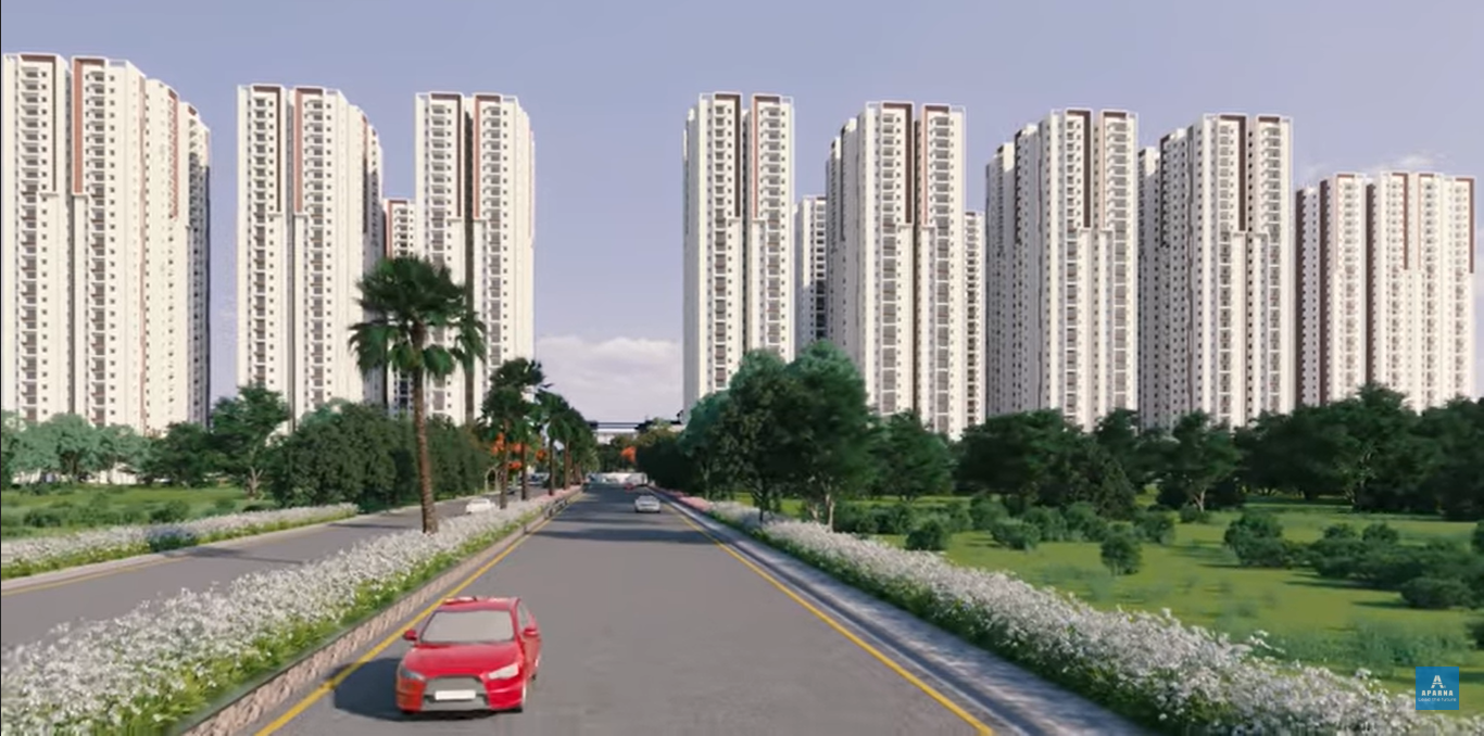 2.5 BHK + Pooja Room 1514 Sq.Ft. Apartment in Aparna Zenon