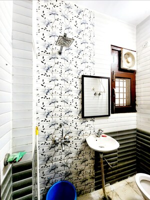 Bathroom in 1 RK Builder Floor at Chattarpur – for Rent