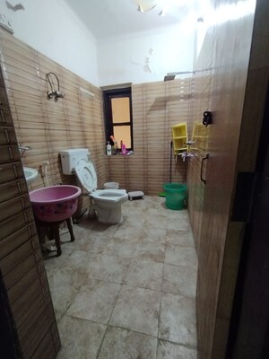 Bathroom in 1 BHK Builder Floor at Chattarpur – for Rent