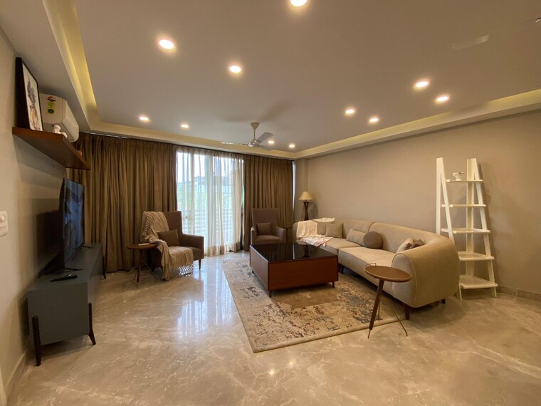 Living Room, defence colony 3 Bedroom 2000 Sq.Ft. Apartment In Defence Colony Delhi 9381478