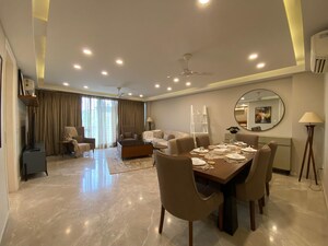 Dining area in 3 BHK Apartment at Defence Colony – for Rent