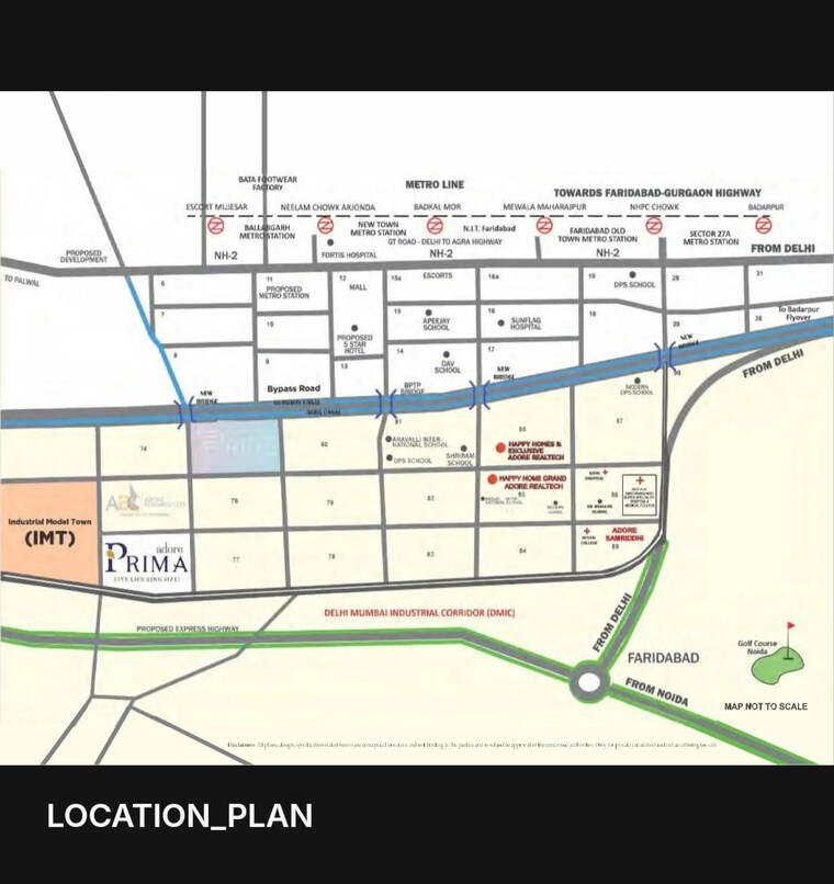 undefined, adore-prima 4 Bedroom 1600 Sq.Ft. Apartment In Sector 72 Faridabad 9377119