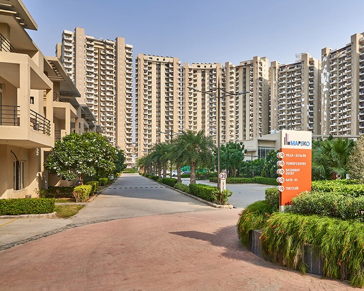 Exterior View, mapsko-casa-bella-apartments 3 Bedroom 1960 Sq.Ft. Apartment In Sector 82 Gurgaon 9381549