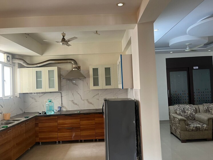 Kitchen, nk-sharma-savitry-greens 3 Bedroom 1800 Sq.Ft. Apartment In Lohgarh Zirakpur 9381635