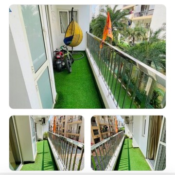 Balcony in 3 BHK Apartment at Uninav Bliss, Raj Nagar Extension – for Rent