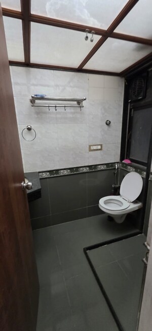 Bathroom in 3 BHK Apartment at Goyal Lakshchandi Heights, Goregaon East – for Rent
