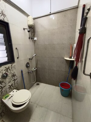 Bathroom in 2 BHK Apartment at Safal Shree Saraswati Phase 4, Chembur – for Rent