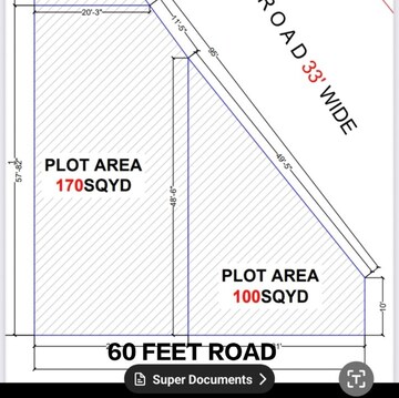  Land – Map Location View at Shaikpet - for Sale