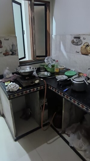 Kitchen in 1 RK Builder Floor at Vaishali Nagar – for Rent