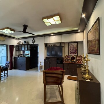 Living Room in 1 BHK Apartment at Raunak Bliss Thane, Haware City – for Rent