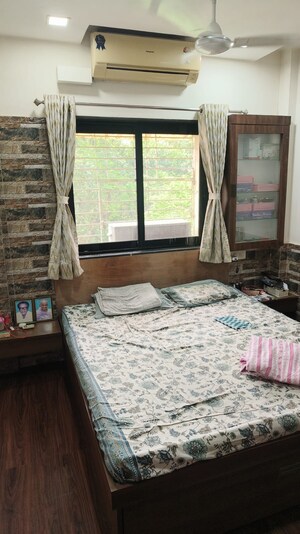 Bedroom in 2 BHK Apartment at Pratha Pushpa Society, Ghodbunder Road – for Sale