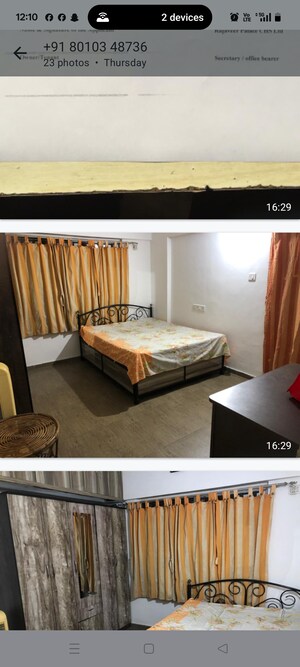 Bedroom in 2 BHK Apartment at Rajveer Palace II, Pimple Saudagar – for Rent