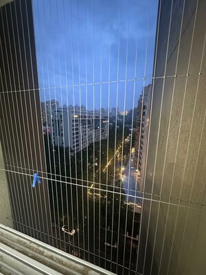 Balcony in 3 BHK Apartment at Nahar Amaryllis Towers and Plaza, Chandivali – for Rent