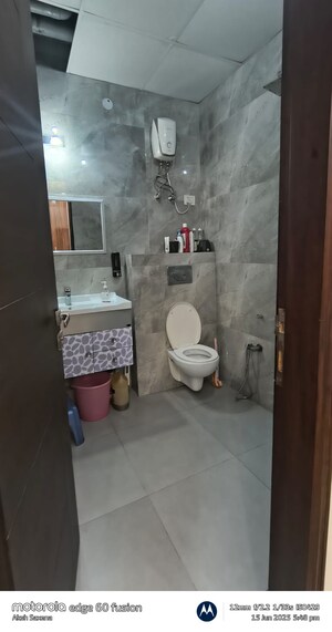 Bathroom in 3 BHK Builder Floor at Indrapuram – for Rent