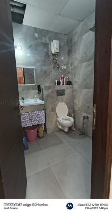 Bathroom in 3 BHK Builder Floor at Indrapuram – for Rent