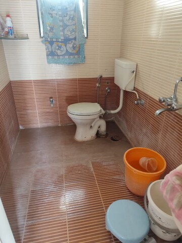 Bathroom in 2 BHK Apartment at Dwarka Sun Crest Phase I, Rahatani – for Rent