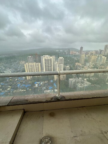 Balcony in 3 BHK Apartment at Omkar Alta Monte, Malad East – for Rent