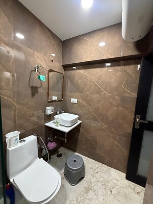 Bathroom in 3 BHK Apartment at Paschim Vihar – for Rent
