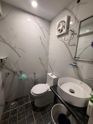 Bathroom in 3 BHK Apartment at Paschim Vihar – for Rent