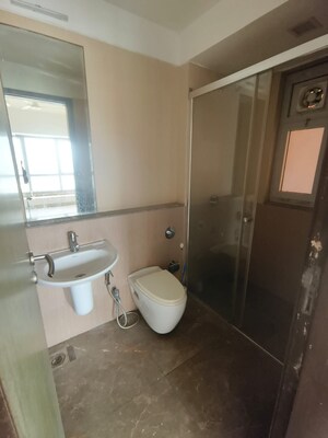 Bathroom in 3 BHK Apartment at DB Woods, Goregaon East – for Rent