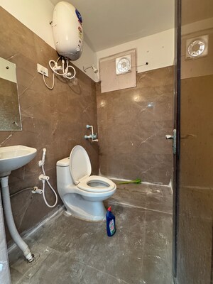 Bathroom in 2 BHK Builder Floor at Chattarpur – for Rent