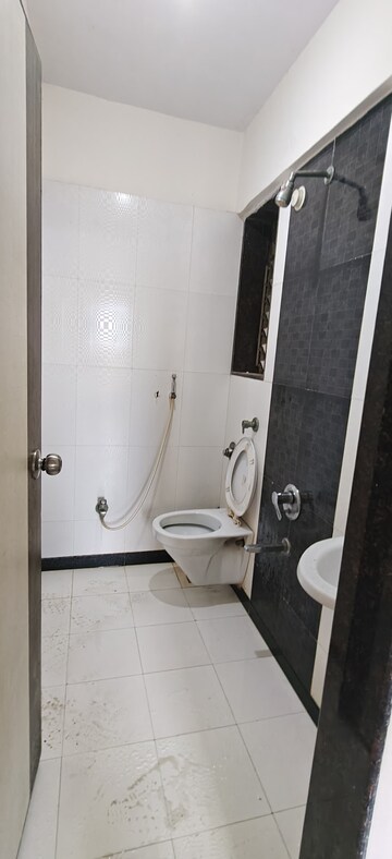 Bathroom in 1 BHK Apartment at Bali Residency, Malad West – for Rent