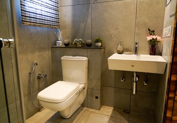 Bathroom in 2 BHK Apartment at Malwa Escon Primera, International Airport Road – for Rent