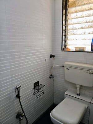 Bathroom in 2 BHK Apartment at Mahim – for Rent