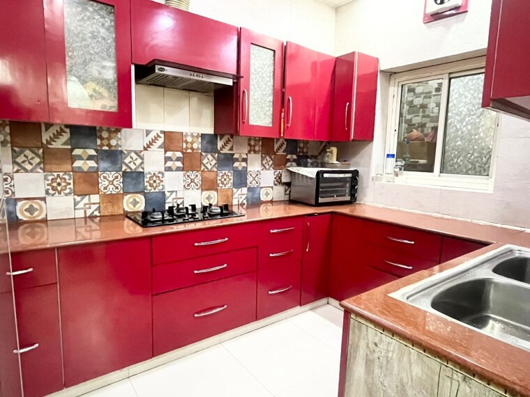 Kitchen, greater kailash ii 3 Bedroom 1850 Sq.Ft. Builder Floor In Greater Kailash ii Delhi 9382808