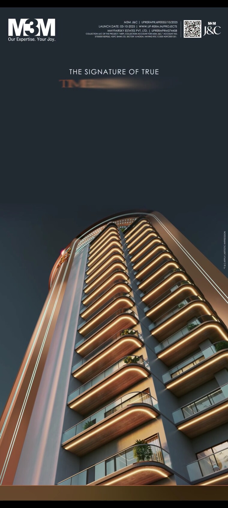 Exterior View, m3m-jacob-and-co 3 Bedroom 2500 Sq.Ft. Apartment In Sector 97 Noida 9382718
